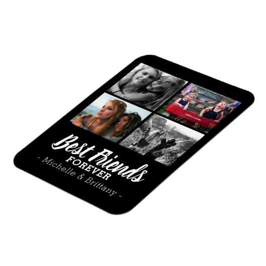 Best Friends Forever Foto Collage Fridge Magneet (Linkerzijde)