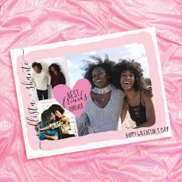 Best Friends Forever Foto Collage Galentine's Day Feestdagen Kaart