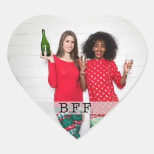 Best Friends Forever Foto Hart Sticker