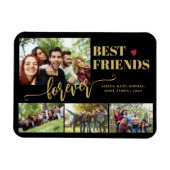 Best Friends Forever fotocollage gepersonaliseerd Magneet (Horizontaal)