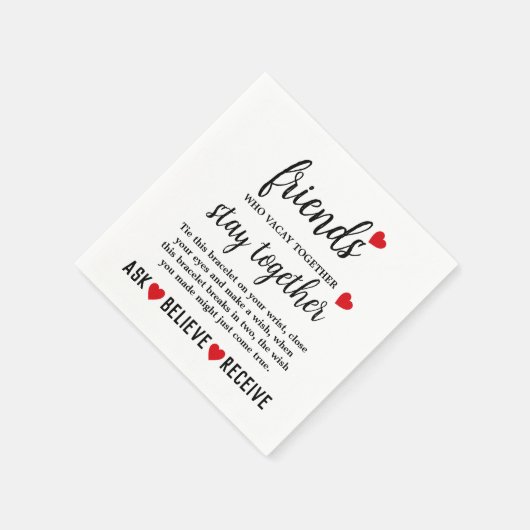 Best Friends Forever Friendship Day Servet (Hoek)