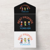 BEST FRIENDS FOREVER, FRIENDSHIP, FRIEND DAY ALL IN ONE UITNODIGING (Binnen)