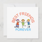BEST FRIENDS FOREVER, FRIENDSHIP, FRIEND DAY KAART (Achterkant)