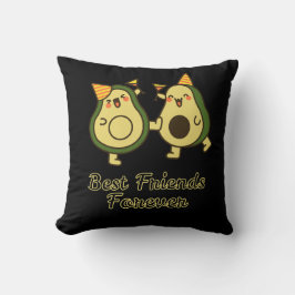 BEST FRIENDS FOREVER, FUNNY AVOCADO, FRIENDS DAY KUSSEN