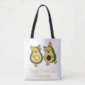 BEST FRIENDS FOREVER, FUNNY AVOCADO, FRIENDS DAY TOTE BAG (Voorkant)