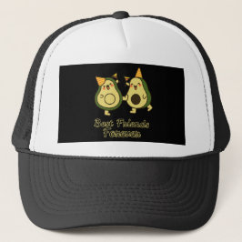 BEST FRIENDS FOREVER, FUNNY AVOCADO, FRIENDS DAY TRUCKER PET