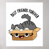 Best Friends Forever Funny BFF Pun Poster (Voorkant)