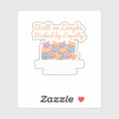 BEST FRIENDS FOREVER, FUNNY CAT, FRIENDSHIP DAY STICKER (Vel)