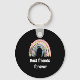 Best friends forever gold rainbow stars  sleutelhanger