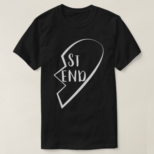 Best Friends Forever Heart2 van 2 T-shirt (Design voorkant)