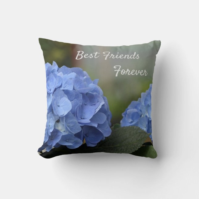 Best Friends Forever Hydrangeas Kussen (Voorkant)