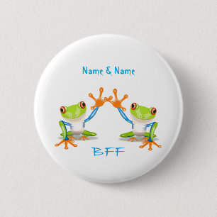 Best Friends Forever Kikkers 2-inch Button Pin