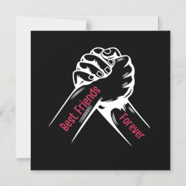 BEST FRIENDS FOREVER, MATCHING MY FRIENDS MAGNETISCHE UITNODIGING