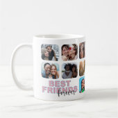 Best Friends Forever Modern 14 Photo Collage Koffiemok (Links)