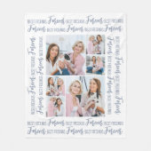 Best Friends Forever Modern 6 Foto Friendship Fleece Deken (Voorkant)