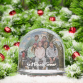 Best Friends Forever Modern Script Photo Sneeuwbol (Kerstmis)