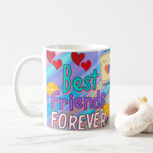 Best Friends Forever mok met Cute Cartoon Kinderen
