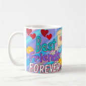 Best Friends Forever mok met Cute Cartoon Kinderen (Links)