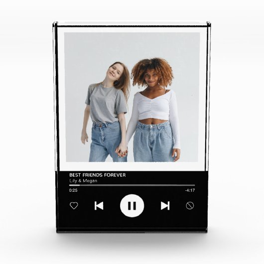 Best Friends Forever Music Player Keepomwille Fotoblokken (Voorkant)