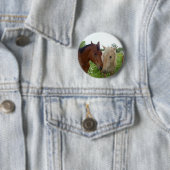 Best Friends Forever - Paarden Ronde Button 5,7 Cm (In situ)
