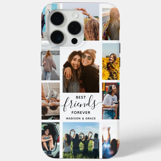Best Friends Forever Photo Collage Case-Mate iPhone Case (Achterkant)