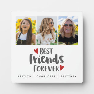 Best Friends Forever Photo Collage Fotoplaat