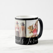 Best Friends Forever Photo Collage Magische Mok (Voorkant rechts)