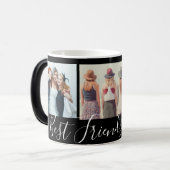 Best Friends Forever Photo Collage Magische Mok (Voorkant links)
