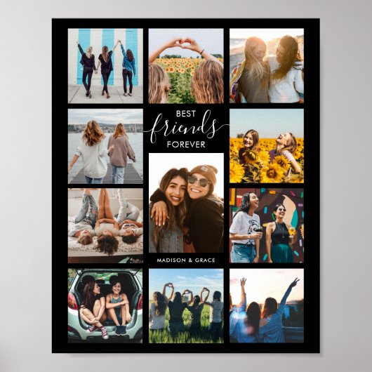 Best Friends Forever Photo Collage Poster (Voorkant)