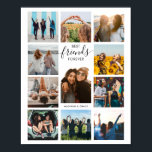 Best Friends Forever Photo Collage Poster<br><div class="desc">Beste vrienden voor altijd foto collage Poster</div>