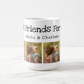 Best Friends Forever Photo Mug with Custom Names Koffiemok (Center)