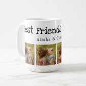 Best Friends Forever Photo Mug with Custom Names Koffiemok (Voorkant links)
