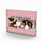 Best Friends Forever Pink Heart Galentine 2 Fotoblokken (Rechts)