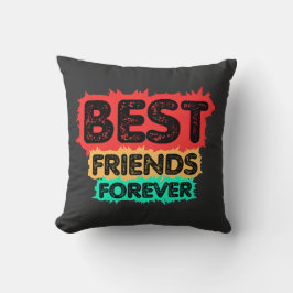 BEST FRIENDS FOREVER RETRO FRIENDS, FRIENDSHIP KUSSEN