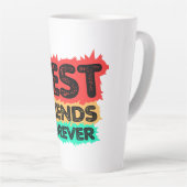 BEST FRIENDS FOREVER RETRO FRIENDS, FRIENDSHIP LATTE MOK (Rechterhoek)