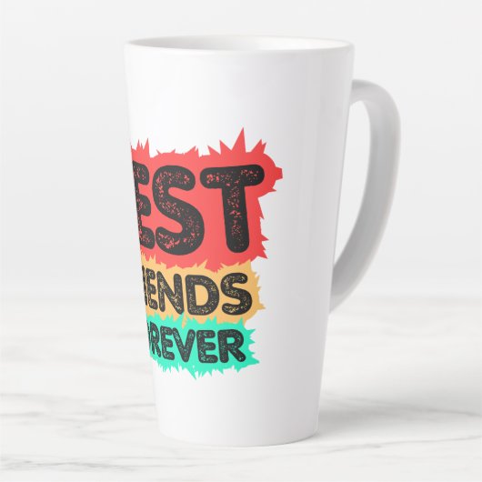 BEST FRIENDS FOREVER RETRO FRIENDS, FRIENDSHIP LATTE MOK (Rechterhoek)
