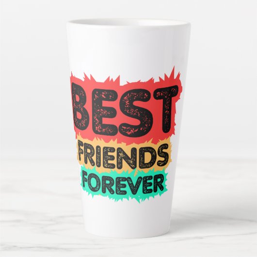BEST FRIENDS FOREVER RETRO FRIENDS, FRIENDSHIP LATTE MOK (Voorkant)