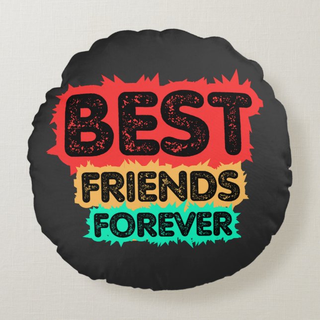 BEST FRIENDS FOREVER RETRO FRIENDS, FRIENDSHIP ROND KUSSEN (Voorkant)