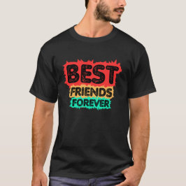 BEST FRIENDS FOREVER RETRO FRIENDS, FRIENDSHIP T-SHIRT