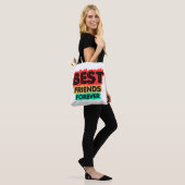 BEST FRIENDS FOREVER RETRO FRIENDS, FRIENDSHIP TOTE BAG (Op model)
