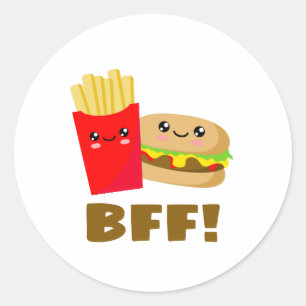 Best Friends Forever Ronde Sticker