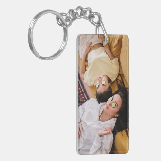 Best Friends Forever Script Custom Photo BFF Sleutelhanger (Voorkant Links)