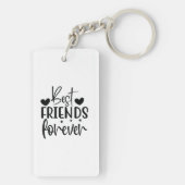 Best Friends Forever Script Custom Photo BFF Sleutelhanger (achterkant)