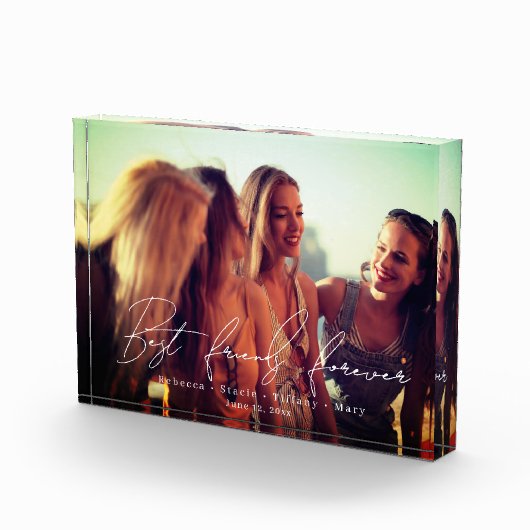 Best Friends Forever Script minimalistisch fotoblo Fotoblokken (Rechts)