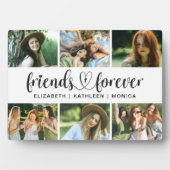 Best Friends Forever Script Photo Collage Plaque Fotoplaat (voorkant)