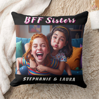 Best Friends Forever Sisters Funny  Kussen