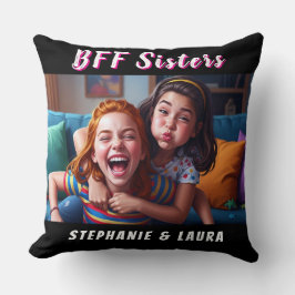Best Friends Forever Sisters Funny  Kussen