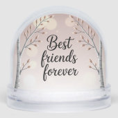 Best Friends Forever Snow Globe – Cute Minimal Fri Sneeuwbol (Voorkant)