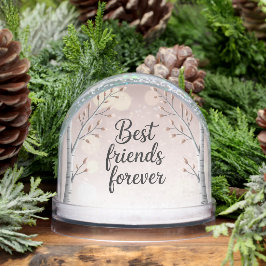 Best Friends Forever Snow Globe – Cute Minimal Fri Sneeuwbol