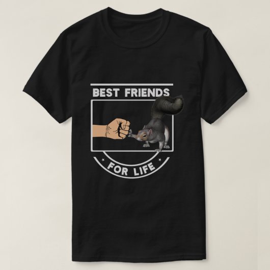 Best Friends Forever Squirrel Cute Fist Bump Bff F T-shirt (Design voorkant)